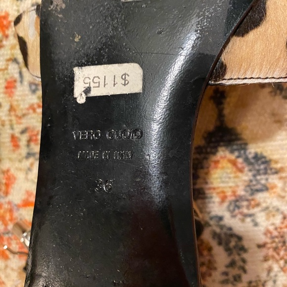 * Giuseppe X Balmain Calf Hair Leopard Sandals in size Women’s 36 * - Picture 9 of 14